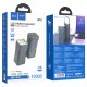 Повербанк портативний акумулятор Power Bank Hoco Q15 Flashlight 22.5W 10000 mAh Metal Grey