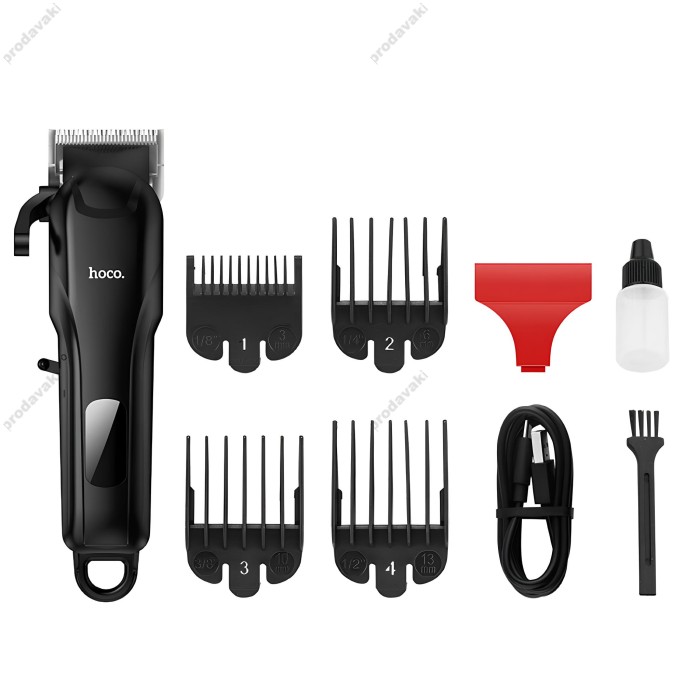 Машинка для стрижки волосся Hoco HP24 Electric hair clipper 200min LED Display Black
