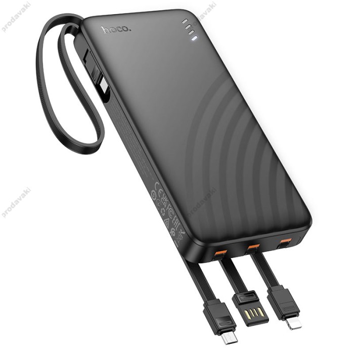 Повербанк портативний акумулятор Power bank Hoco J146 Night tide 10000 mAh Black