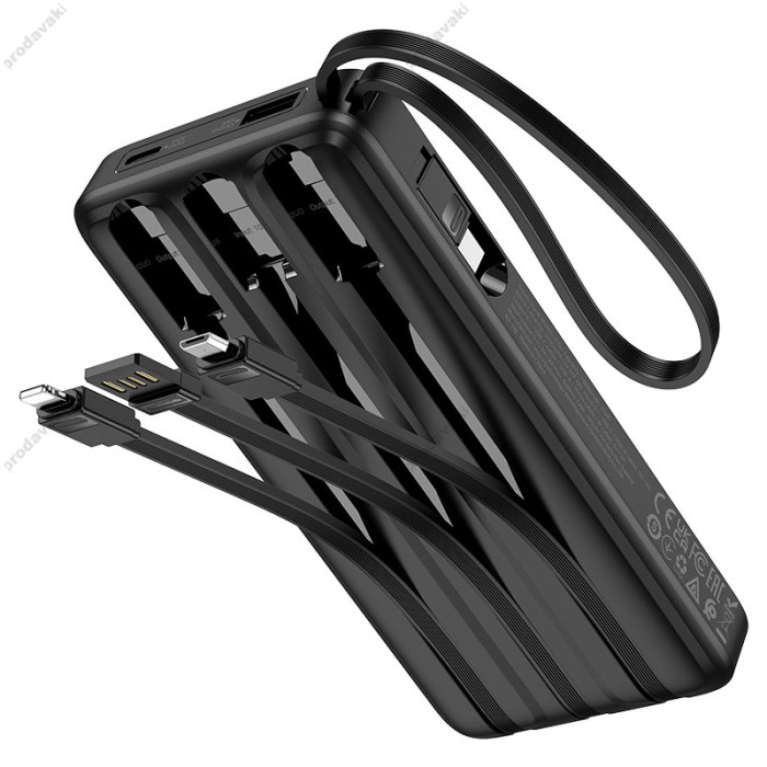 Повербанк портативний акумулятор Power bank Hoco J146 Night tide 10000 mAh Black