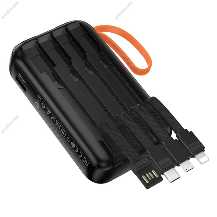 Повербанк портативний аккумулятор Power Bank Hoco J151 Spirit 10000 mAh Black