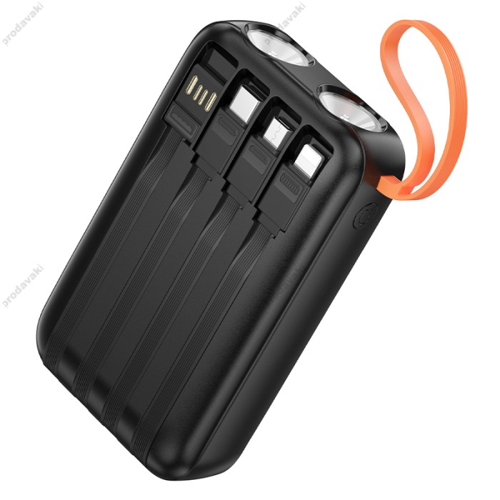 Повербанк портативний аккумулятор Power Bank Hoco J151 Spirit 10000 mAh Black
