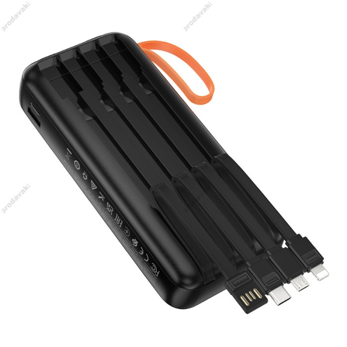 Повербанк портативний акумулятор Power bank Hoco J151A Spirit 20000 mAh Black