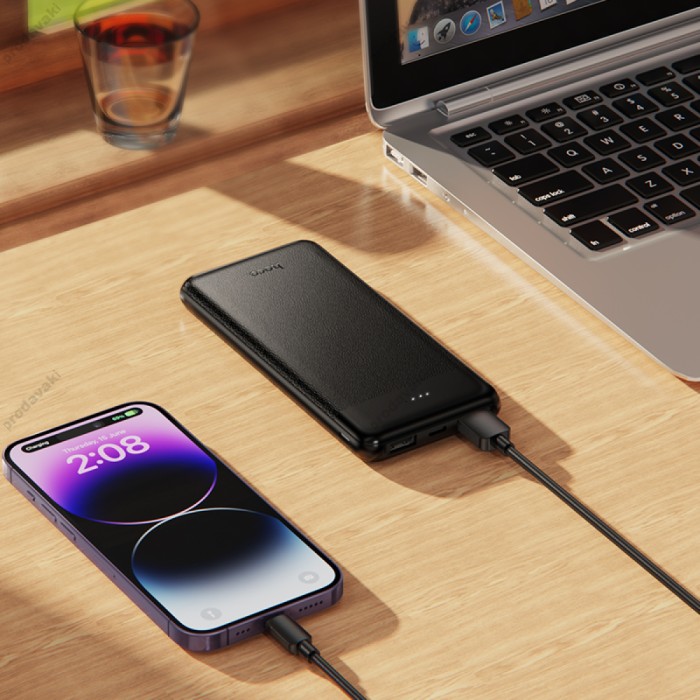 Повербанк портативний акумулятор Power bank Hoco J153 Stability 10000 mAh Black