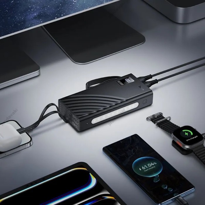 Повербанк портативний акумулятор Power bank Hoco J155 Shine 22.5W 20000 mAh Black