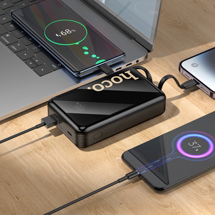 Повербанк портативний акумулятор Power bank Hoco Q37A Graceful 22.5W 20000 mAh Black