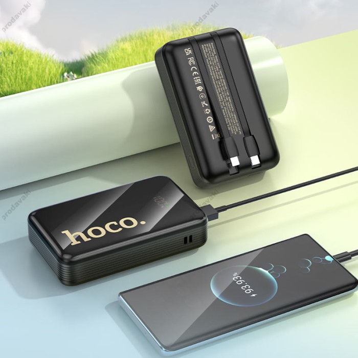 Повербанк портативний акумулятор Power bank Hoco Q37A Graceful 22.5W 20000 mAh Black