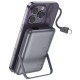 Повербанк портативний акумулятор Power Bank Hoco Q43 Clever MagSafe магнітний 20W 10000 mAh Metal Gray