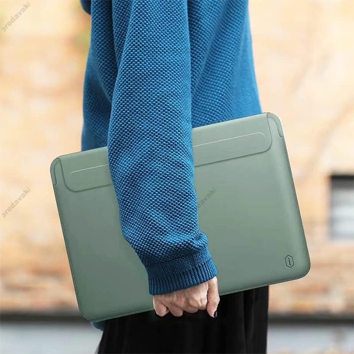 Чохол-конверт-підставка Wiwu Skin Pro Portable Stand Sleeve для MacBook Pro 15.4" Green