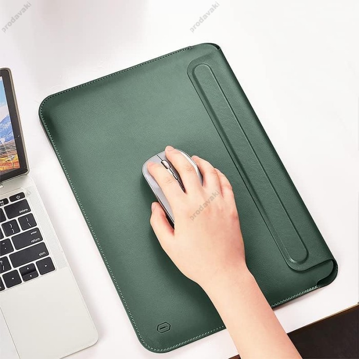 Чохол-конверт-підставка Wiwu Skin Pro Portable Stand Sleeve для MacBook Pro 15.4" Green