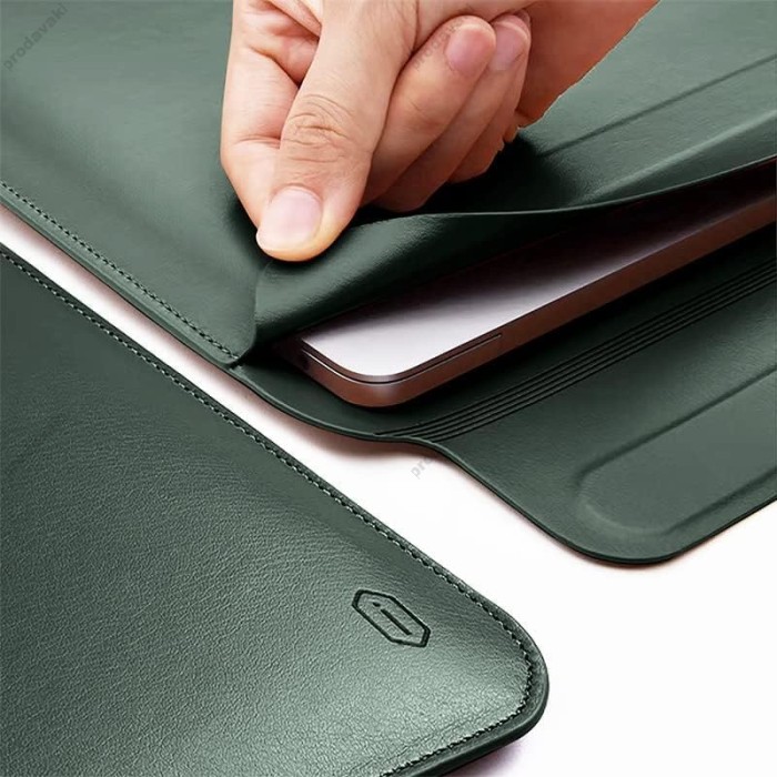 Чохол-конверт-підставка Wiwu Skin Pro Portable Stand Sleeve для MacBook Pro 15.4" Green