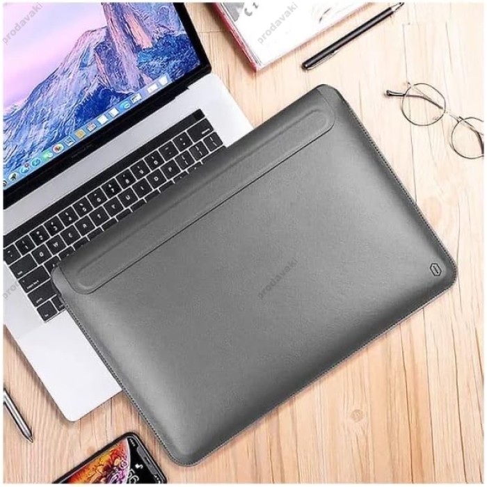 Чохол-конверт-підставка Wiwu Skin Pro Portable Stand Sleeve для MacBook Pro 15.4" Grey