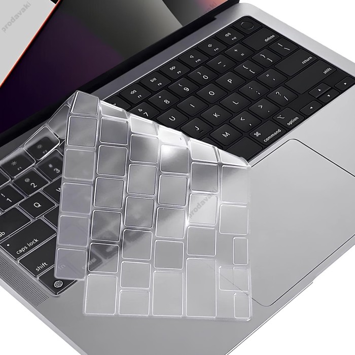 Силіконова накладка xVibe на клавіатуру для MacBook US Прозора