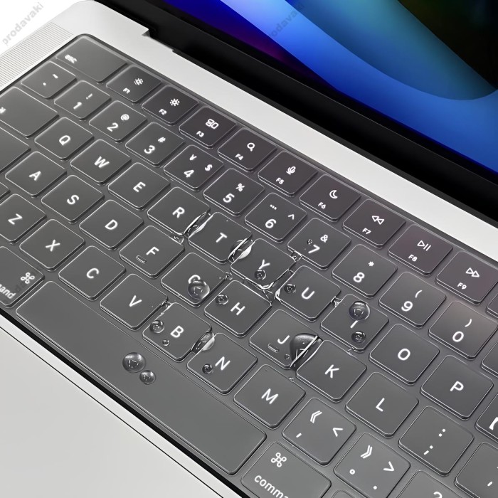 Силіконова накладка xVibe на клавіатуру для MacBook US Прозора