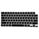 Силіконова накладка xVibe на клавіатуру MacBook New Pro 16.2" 2021-2026 Українскі літери US Black