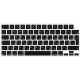 Силіконова накладка xVibe на клавіатуру MacBook New Pro 16.2" 2021-2026 Українскі літери EU Black