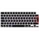 Силіконова накладка xVibe на клавіатуру MacBook New Pro 16.2" 2021-2026 Українскі літери EU Black