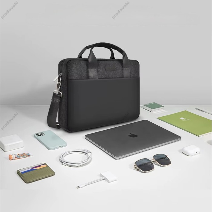Сумка WiWU Minimalist Laptop Bag Pro для MacBook ноутбука планшета 13"-14.2" Black