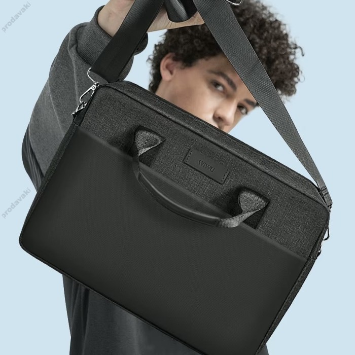 Сумка WiWU Minimalist Laptop Bag Pro для MacBook ноутбука планшета 13"-14.2" Black