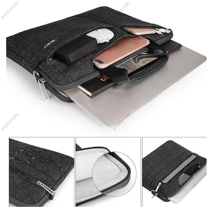 Сумка WiWu City Commuter Bag для MacBook ноутбука 15"-16.2" Black