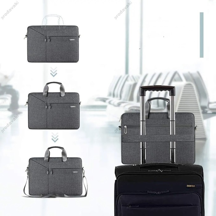 Сумка WiWu City Commuter Bag для MacBook ноутбука планшета 13"-14.2" Grey