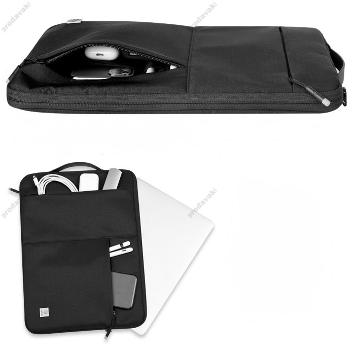 Сумка WIWU Alpha Slim Sleeve Bag для MacBook ноутбука планшета 13"-14.2" Black