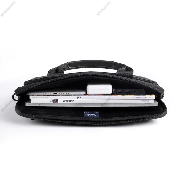 Сумка WIWU Alpha Laptop Bag для MacBook ноутбука планшета 13"-14.2" Black