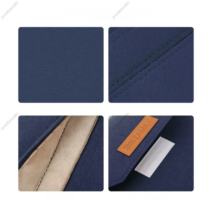 Чохол - конверт із повсті ZAMAX для MacBook ноутбука планшета 13"-14.2" Midnight Blue