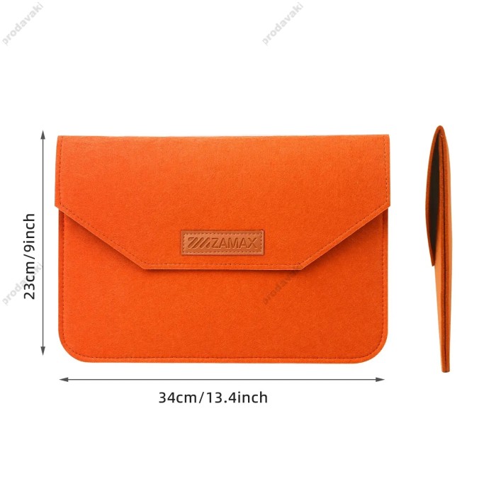 Чохол - конверт із повсті ZAMAX для MacBook ноутбука планшета 13"-14.2" Orange