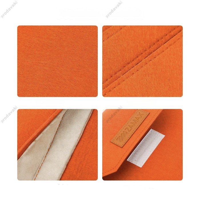 Чохол - конверт із повсті ZAMAX для MacBook ноутбука планшета 13"-14.2" Orange