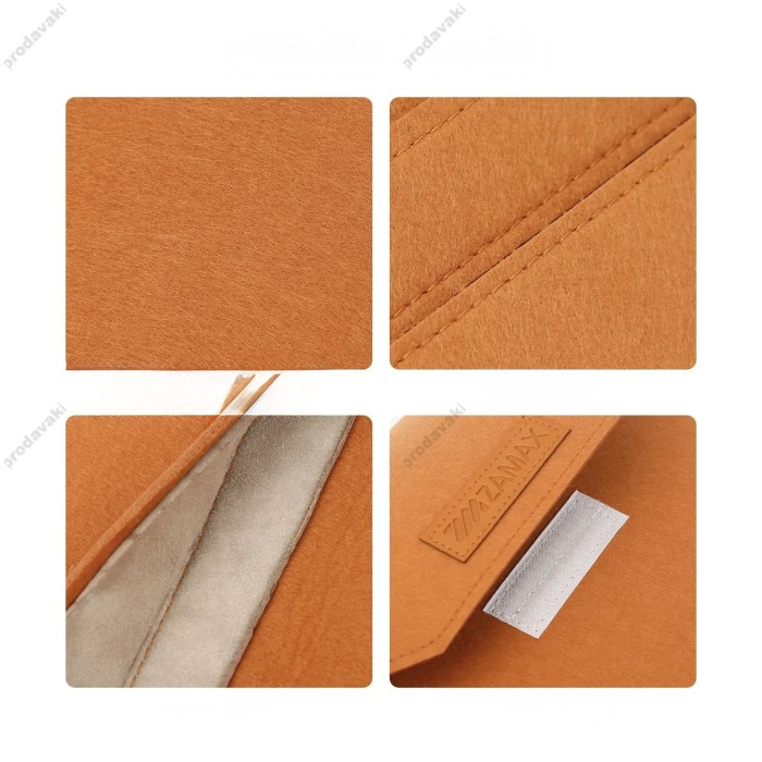 Чохол - конверт із повсті ZAMAX для MacBook ноутбука планшета 13"-14.2" Brown