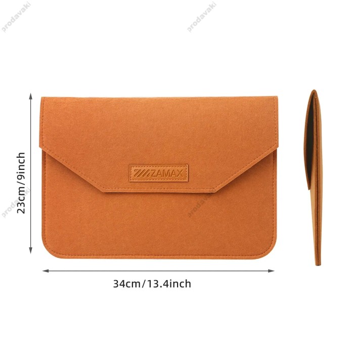Чохол - конверт із повсті ZAMAX для MacBook ноутбука планшета 13"-14.2" Brown