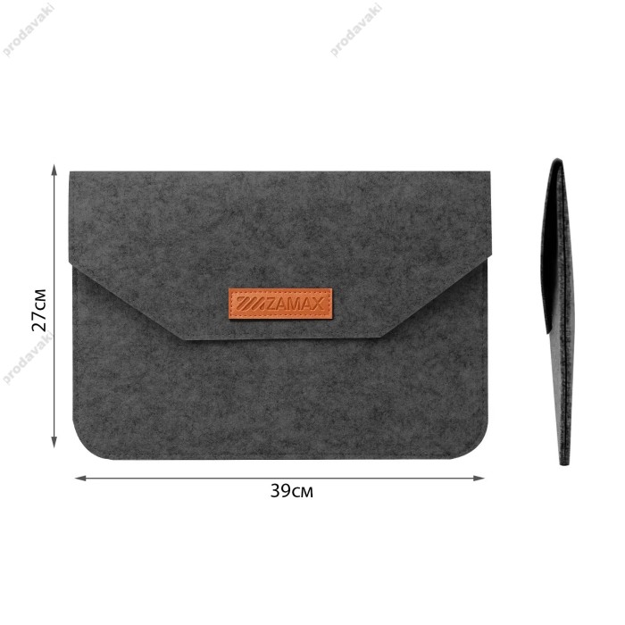 Чохол - конверт із повсті ZAMAX для MacBook ноутбука планшета 13"-14.2" Black