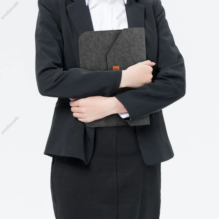 Чохол - конверт із повсті ZAMAX для MacBook ноутбука планшета 13"-14.2" Black