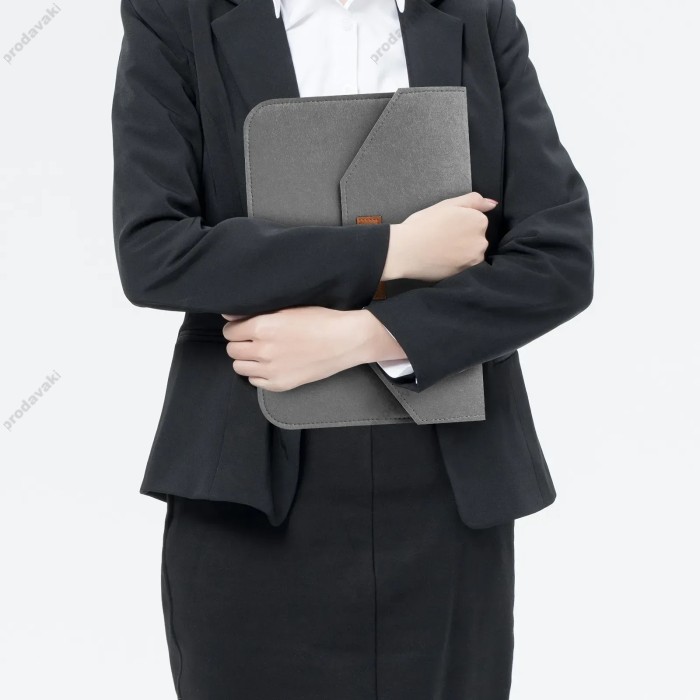 Чохол - конверт із повсті ZAMAX для MacBook ноутбука планшета 15"-16.2" Graphite