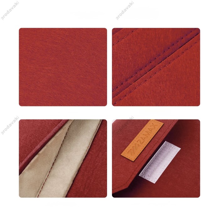 Чохол - конверт із повсті ZAMAX для MacBook ноутбука планшета 13"-14.2" Red