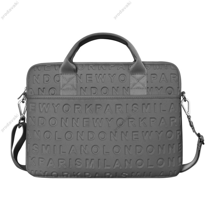 Сумка WiWU Cosmo Laptop Slim Bag для MacBook ноутбука планшета 13"-14.2" Grey