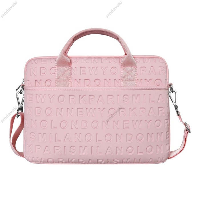 Сумка WiWU Cosmo Laptop Slim Bag для MacBook ноутбука планшета 13"-14.2" Pink