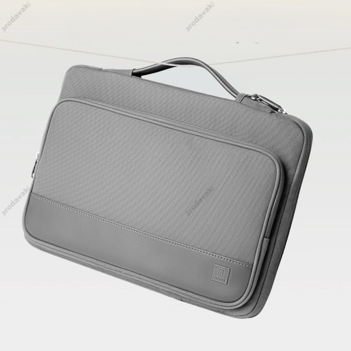 Папка-конверт Wiwu Cozy Classic Case для MacBook ноутбука планшета 13"-14.2" Gray