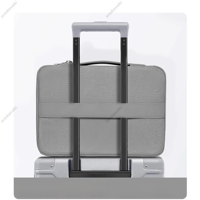 Папка-конверт Wiwu Cozy Classic Case для MacBook ноутбука планшета 13"-14.2" Gray