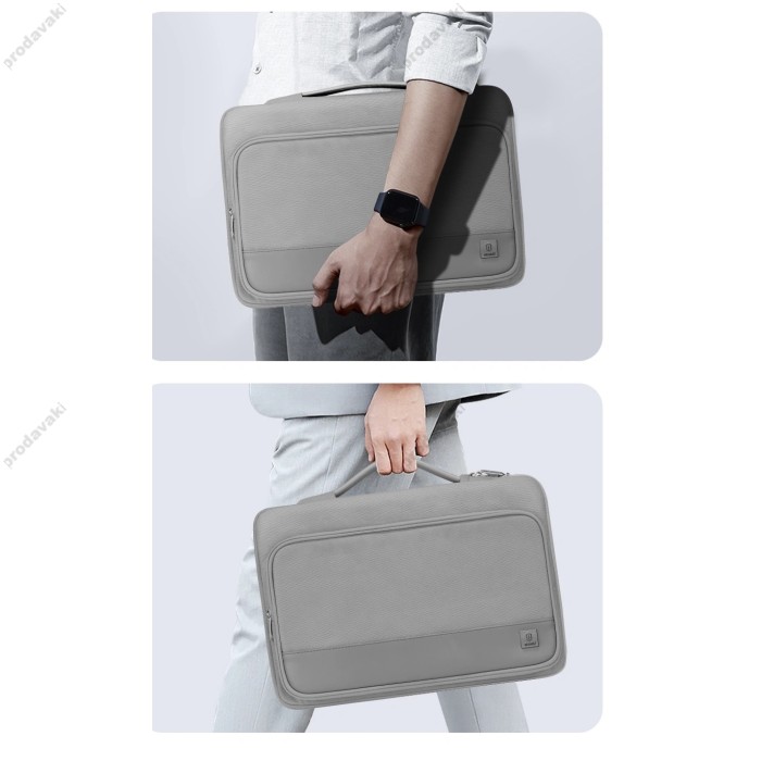 Папка-конверт Wiwu Cozy Classic Case для MacBook ноутбука планшета 13"-14.2" Gray
