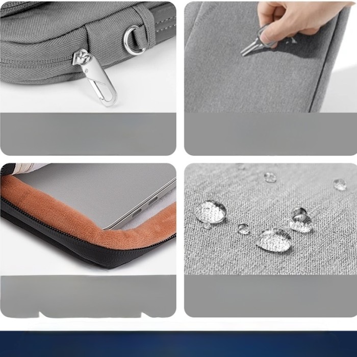 Папка-конверт Wiwu Cozy Classic Case для MacBook ноутбука планшета 13"-14.2" Gray
