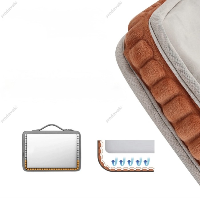 Папка-конверт Wiwu Cozy Classic Case для MacBook ноутбука планшета 13"-14.2" Gray