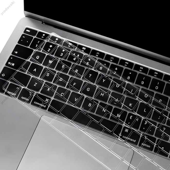 Силіконова накладка WiWU Keyboard Protector на клавіатуру MacBook New Pro 15" (2016-2019) US Прозора