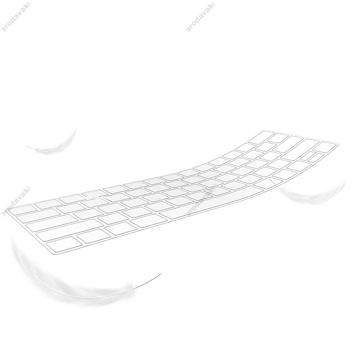 Силіконова накладка WiWU Keyboard Protector на клавіатуру MacBook New Pro 15" (2016-2019) US Прозора
