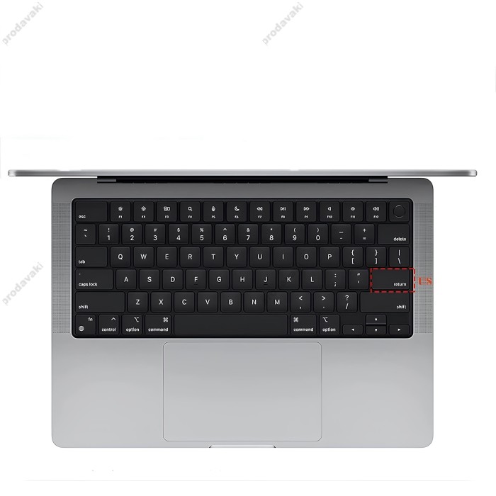 Силіконова накладка WiWU Keyboard Protector на клавіатуру MacBook New Pro 15" (2016-2019) US Прозора