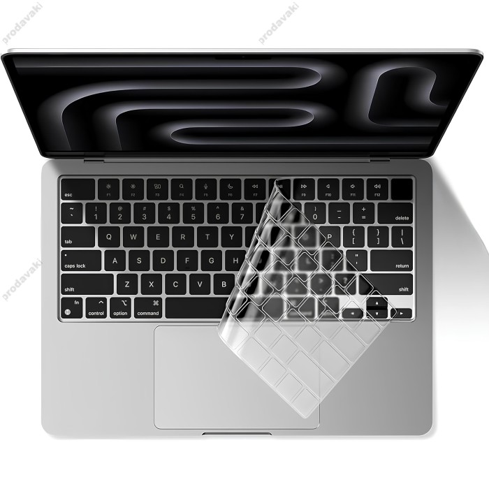 Силіконова накладка WiWU Keyboard Protector на клавіатуру MacBook New Pro 15" (2016-2019) US Прозора