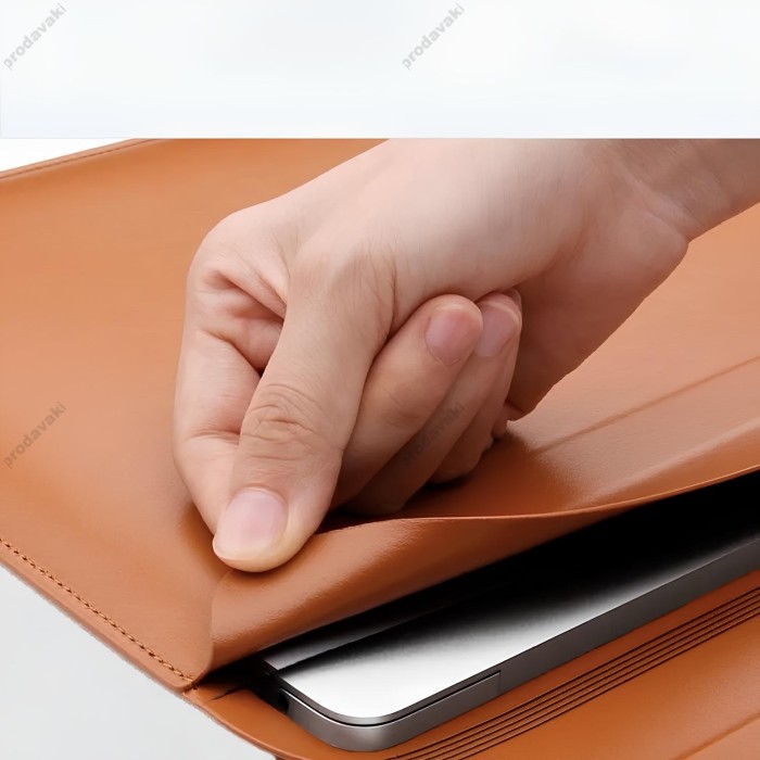 Чохол-конверт WiWU Skin Pro II PU Leather для MacBook New Air 15.3" 2023-2026 Brown