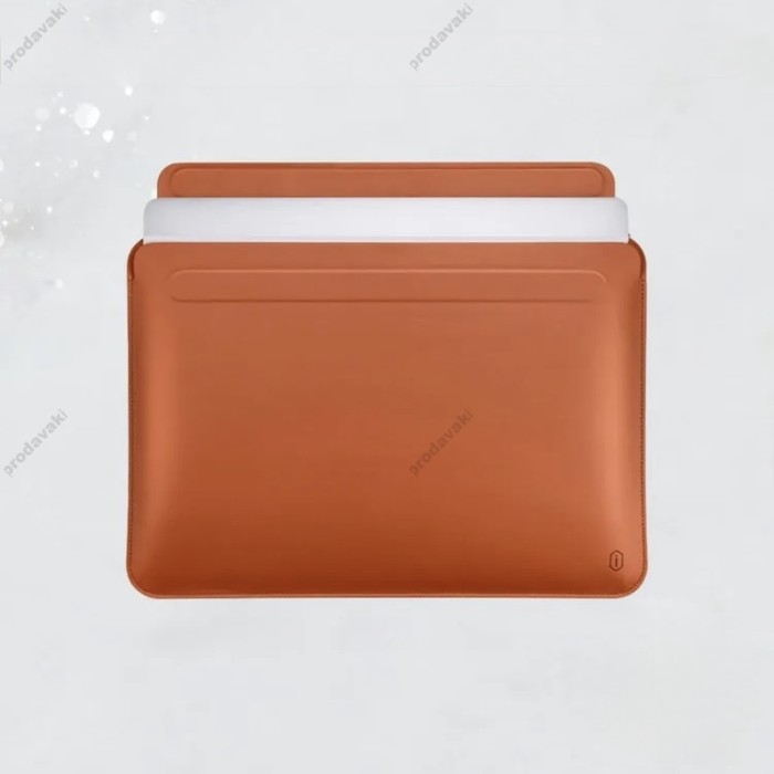 Чохол-конверт WiWU Skin Pro II PU Leather для MacBook New Air 15.3" 2023-2026 Brown