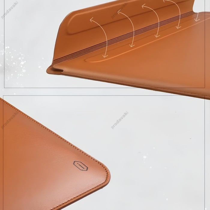 Чохол-конверт WiWU Skin Pro II PU Leather для MacBook Air 13.6" (2022-2026) Brown